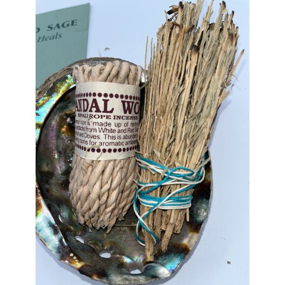 Sage Smudge Sticks & Sandalwood & Sacred Sage Book & Abalone Shell Huge Lot - Picture 2 of 5